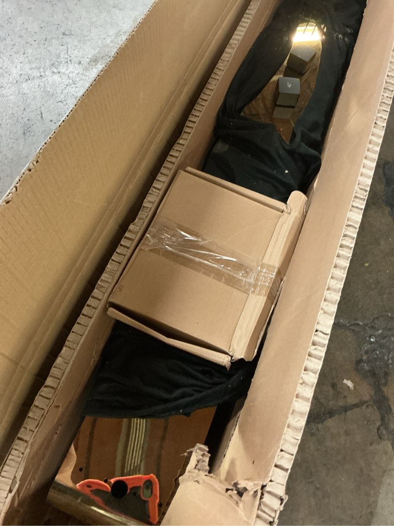 Condition photo showing As Is for Gold Shower Tower Bathroom Shower Panel System with Body Jet Massage High Pressure Large Area Shower Fixtures Rainfall Hand Shower, Brushed Gold