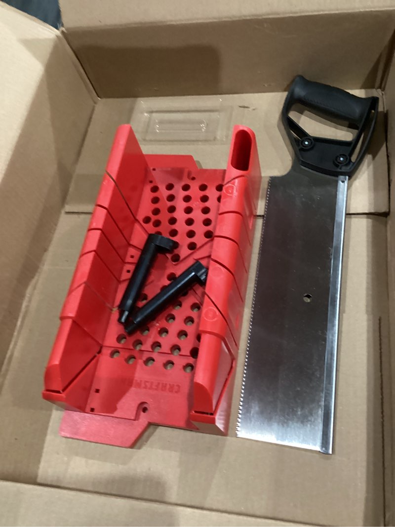 Condition photo showing New/Like New for craftsman mitre saw, 12-inch saw & clamping box (cmht20600)