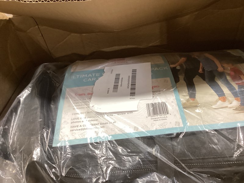Condition photo showing Good Condition for similar to j.l. childress padded backpack car seat bag - travel bag for airplane, fits most baby & infant car seats, boosters, & carriers, airport accessories for gate check or baggage check - ultimate, black