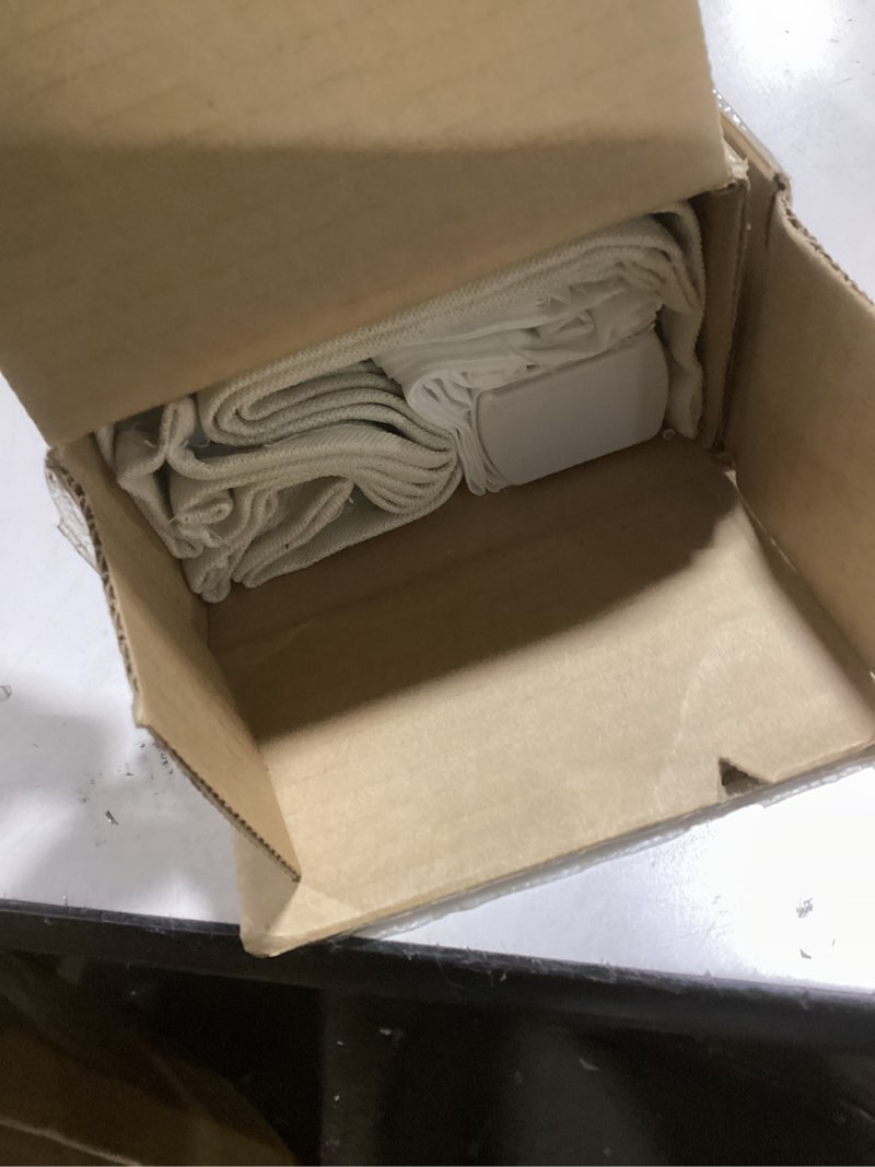 Condition photo showing As Is for CHICOLOGY Roman Shades for Windows, Roman Window Shades, Roman Shades, Blackout Window Treatments for Home, 33" W X 64" H, Del Mar Moon Shell (Blackout) Del Mar Moon Shell (Blackout) 33"W x 64"H