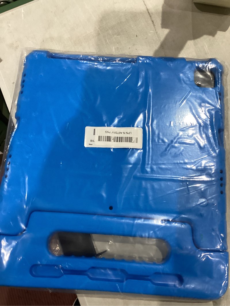 Condition photo showing Good Condition for New Kids Case for iPad Pro 12.9 Case Super Protection iPad Pro 12.9 inch 6th 5th 4th 3th Cover with Pencil Holder and Handle Stand for iPad Pro 12.9 2022 2021 2020 2018 Blue 12.9 inch iPad Pro 3rd-6th Blue