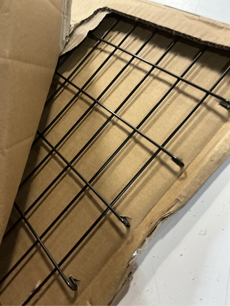 Condition photo showing Good Condition for midwest homes for pets dog crate divider panel for 24-inch crates, adjusts living space, fits midwest cage models 1524, 1524dd, 1924, black e-coated, 1524dpn black 42.0"l x 16.4"w x 0.8"h models 1524, 1524dd, 1924