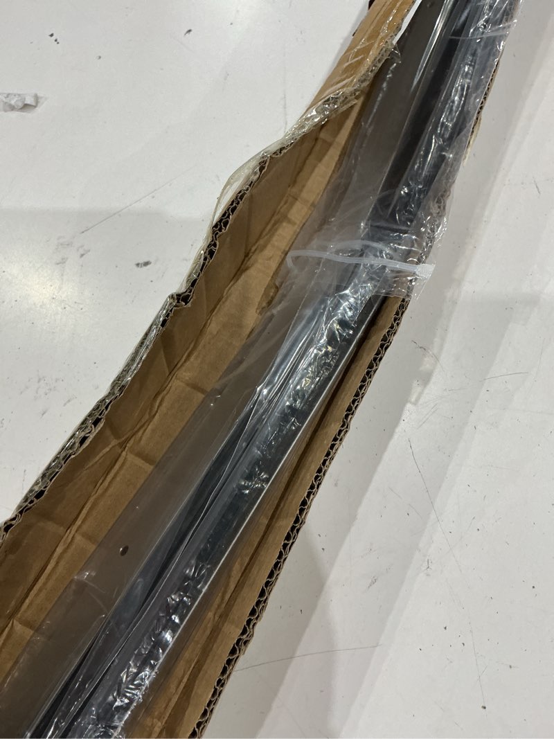 Condition photo showing As Is for gisafai 2 pcs aluminum door sweep with soft pp brush 8 screws long bottom sweep door brush for exterior home garage threshold seal (36 inches,natural) 36 inch natural 2
