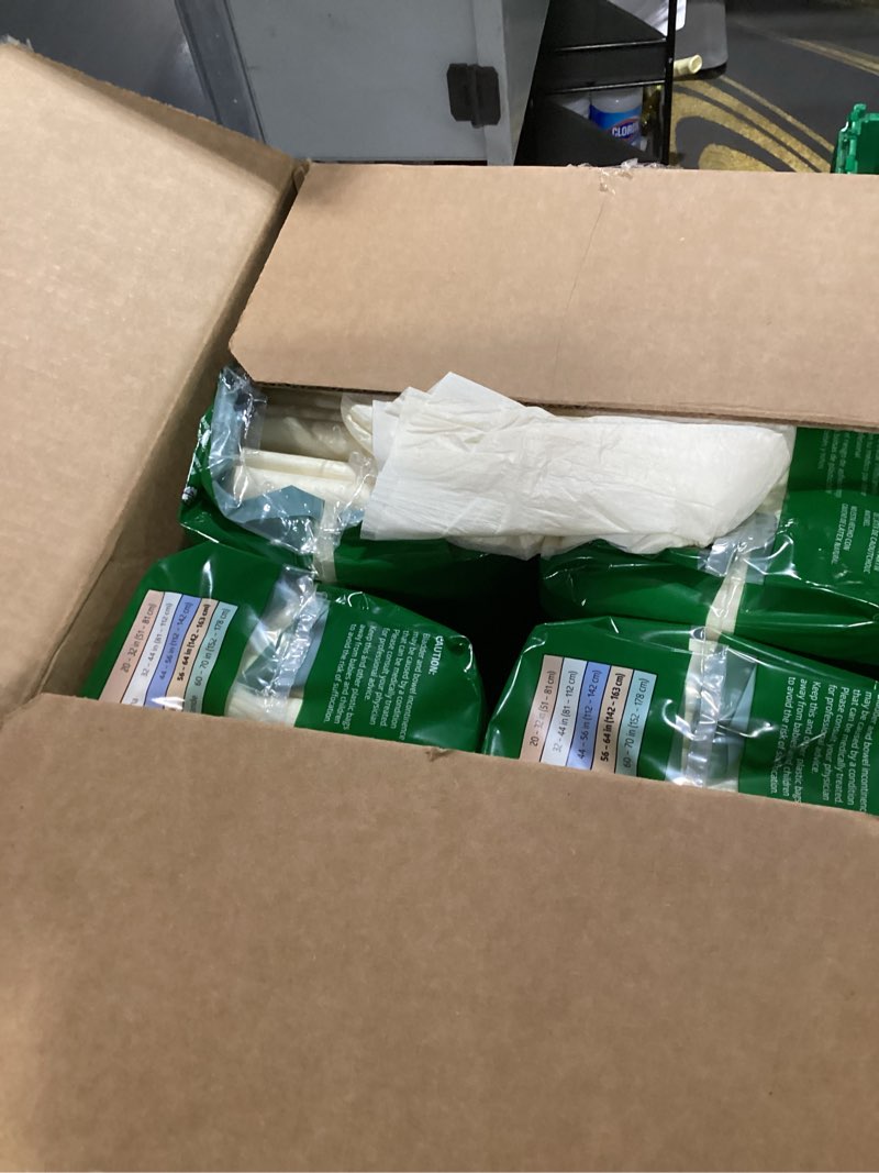 Condition photo showing As Is for FitRight OptiFit Extra Adult Briefs, Incontinence Diapers with Tabs, Moderate Absorbency, Large, 44 to 56", 20 Count (Pack of 4) 80 Count Large