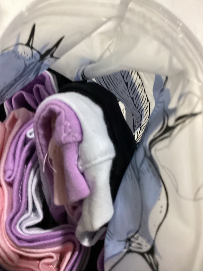 HoeVou 4 Pack Girls Long Sleeve Shirts Soft Cotton Long -Sleeve T-Shirts Crewneck Tagless Basic Tees