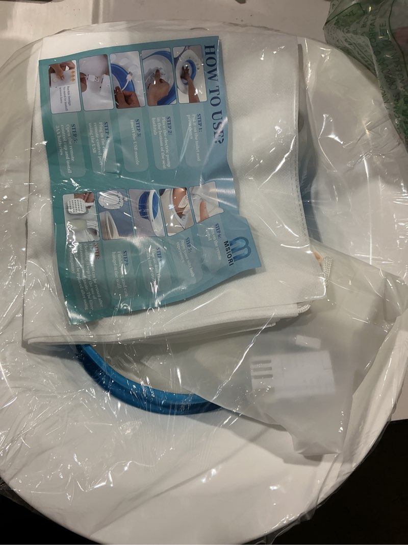 Condition photo showing Good Condition for msiori electric sitz bath for toilet seat - unisex foldable sitz bath for postpartum care and hemorrhoids, perineal soaking - yoni steam seat - collapsible