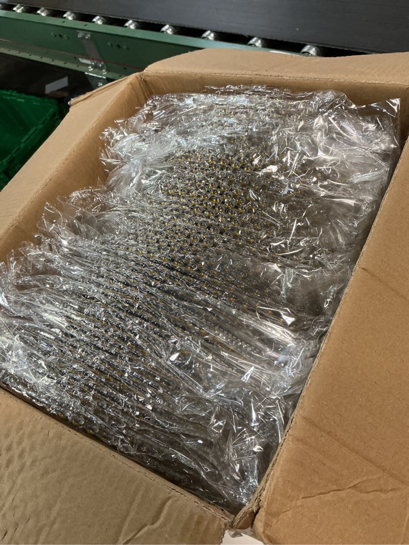Condition photo showing Good Condition for EI 13 Inch Gold Charger Plate,50pcs Clear Charger Plates with Gold Rim,Disposable Chargers Plate,Plastic Chargers Plates for Dinne Family Party and Wedding 50pcs Gold Beads