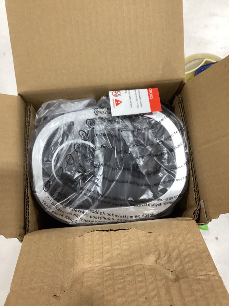 Condition photo showing As Is for 1500W Space Heater, Portable Ceramic Small Space Heater for Indoor Use, Overheated & Tip-Over Safety Protection, Personal Electric Space Heater with Thermostat for Desk, Office, Home, and Room Use BLACK