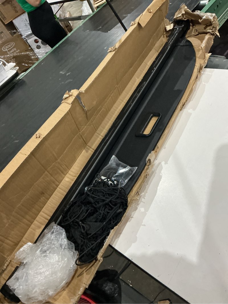 Condition photo showing Good Condition for volcaner cargo cover for kia sportage 2023 accessories, retractable trunk cover privacy security screen luggage shield shade for 2023 kia sportage accessories(leather,v2)