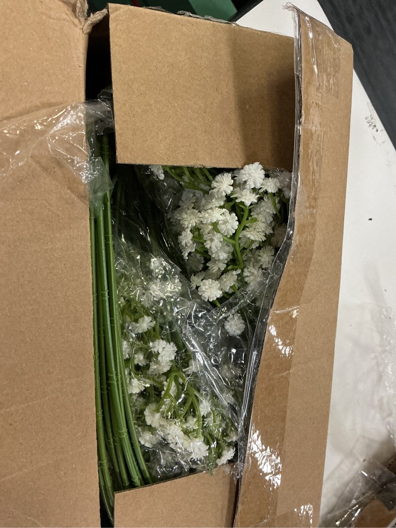 Condition photo showing Good Condition for waipfaru 30 pcs babys breath artificial flowers, baby breath flowers artificial bulk, real touch white fake flowers, faux babies breath gypsophila for wedding home decor floral arrangement white 30 pcs