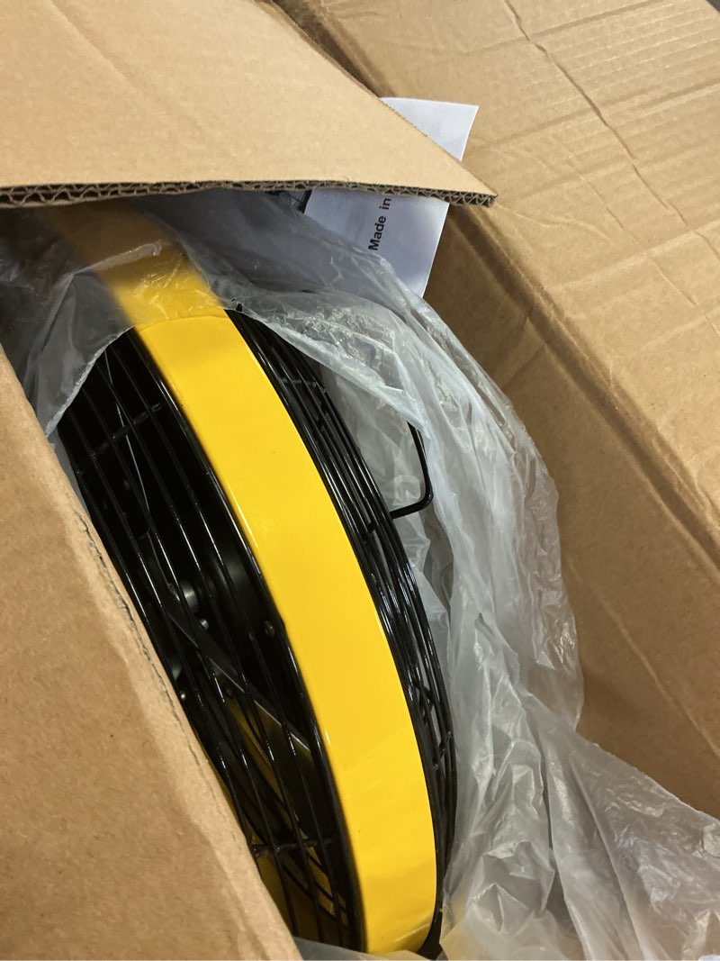 Condition photo showing Good Condition for battery operated powered 14 inch floor fan high velocity rechargeable fan cordless metal blade portable fan for camping travel patio tent indoor outdoor 360 degree manual tilt 12 speed