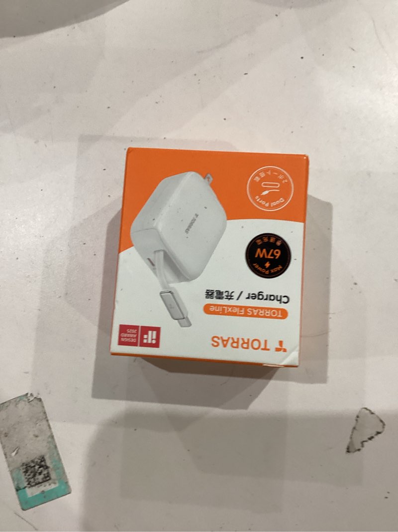 Condition photo showing New/Like New for TORRAS FlexLine 67W Retractable USB C Charger Block,for Samsung Galaxy S26 Ultra Charger Fast Charging, GaN ? USB C Cable with Dual-Port for iPhone 17 Pro Max, iPhone 16, MacBook Pro,iPad, 39.37in White 67W