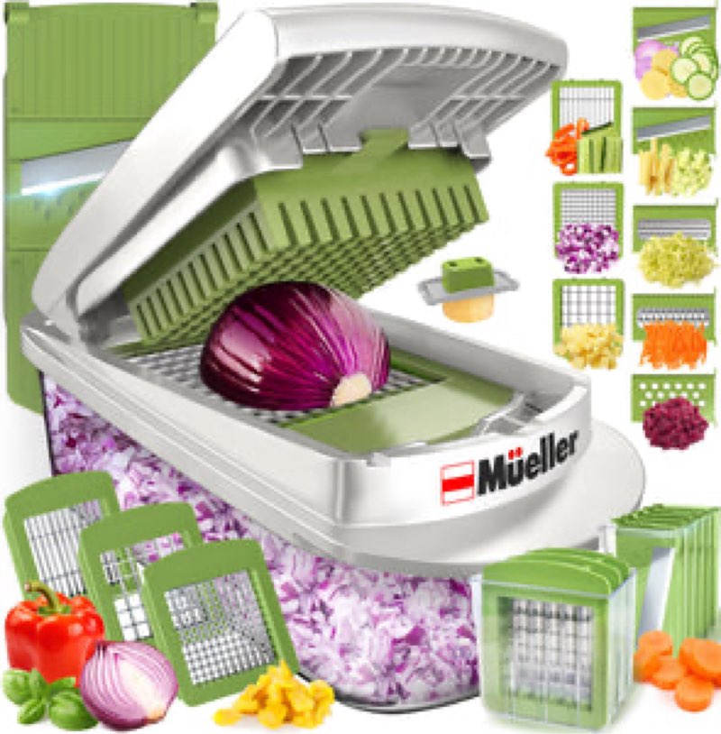 Pro-Series 10-in-1, 8 Blade Vegetable Chopper, Onion Mincer, Cutter, Dicer, Egg Slicer with Container