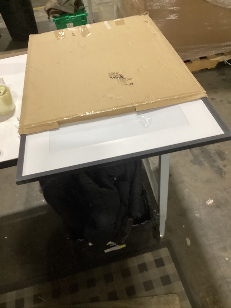 Condition photo showing As Is for upsimples 24x30 Puzzle Frame, Display Pictures 18x24 with Mat or 24 x 30 Without, Wall Hanging Poster Frames, Black, 1 Pack Black 24x30