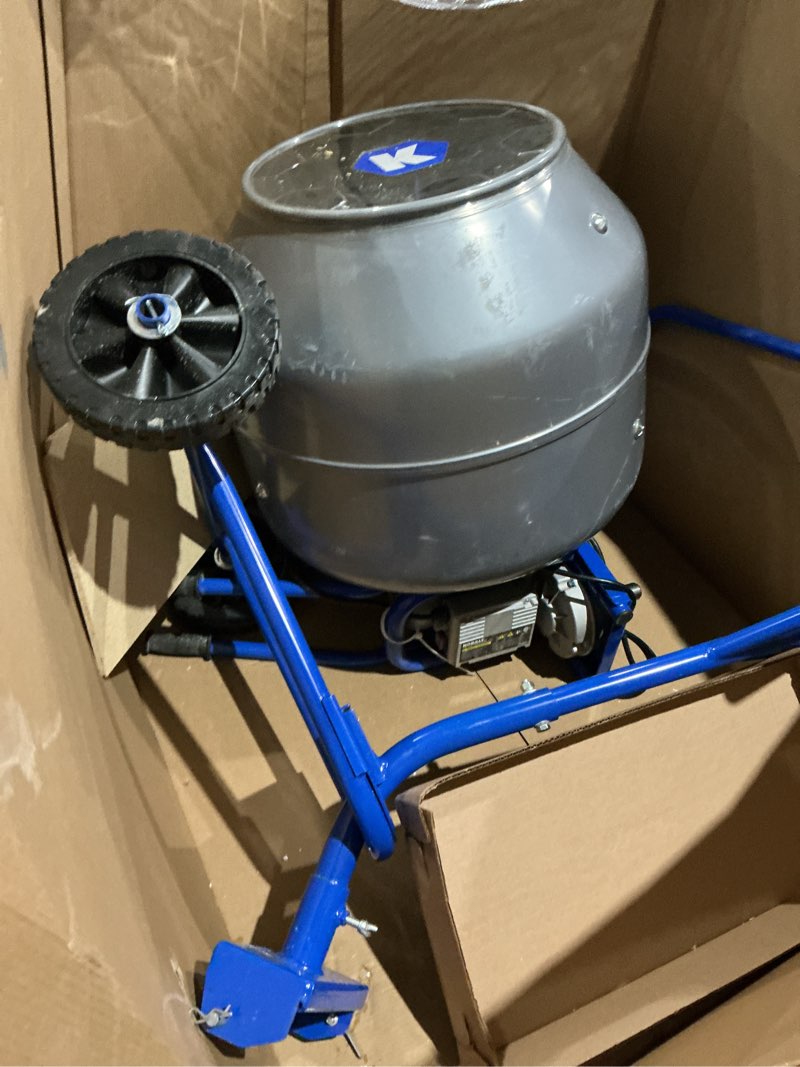 Condition photo showing As Is for kobalt concrete mixer 5-cu ft