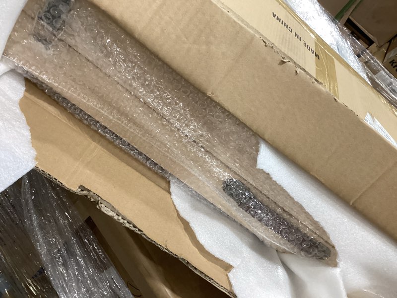 Condition photo showing As Is for Foldable Dog Ramp for Bed/Couch/Car, 75'' Extra Long Wood Ramp with Anti-Slip Carpet, Gentle Long Slope, Top Landing Platform, 5 Adjustable Heights, Up to 200 Lbs, Ideal for Older and Larger Dogs