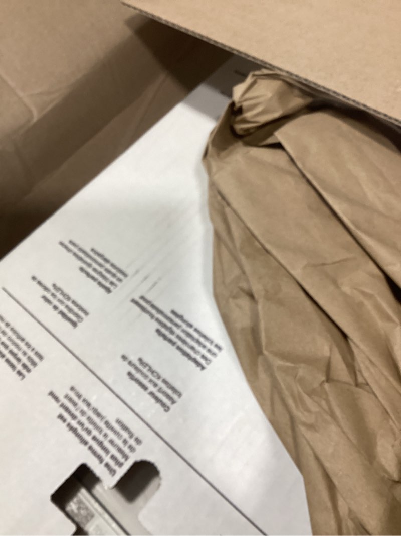 Condition photo showing As Is for kohler 4636-rl-0 cachet readylatch elongated toilet seat slow close, soft close toilet seat quiet lid, contoured grip-tight bumpers installation hardware, apartment essentials, white white elongated ready latch