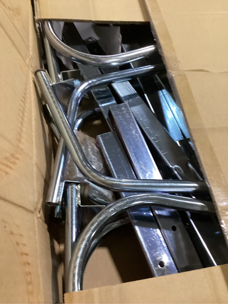 Condition photo showing Good Condition for houseware 6 bicycle floor parking adjustable storage stand bike rack parking garage