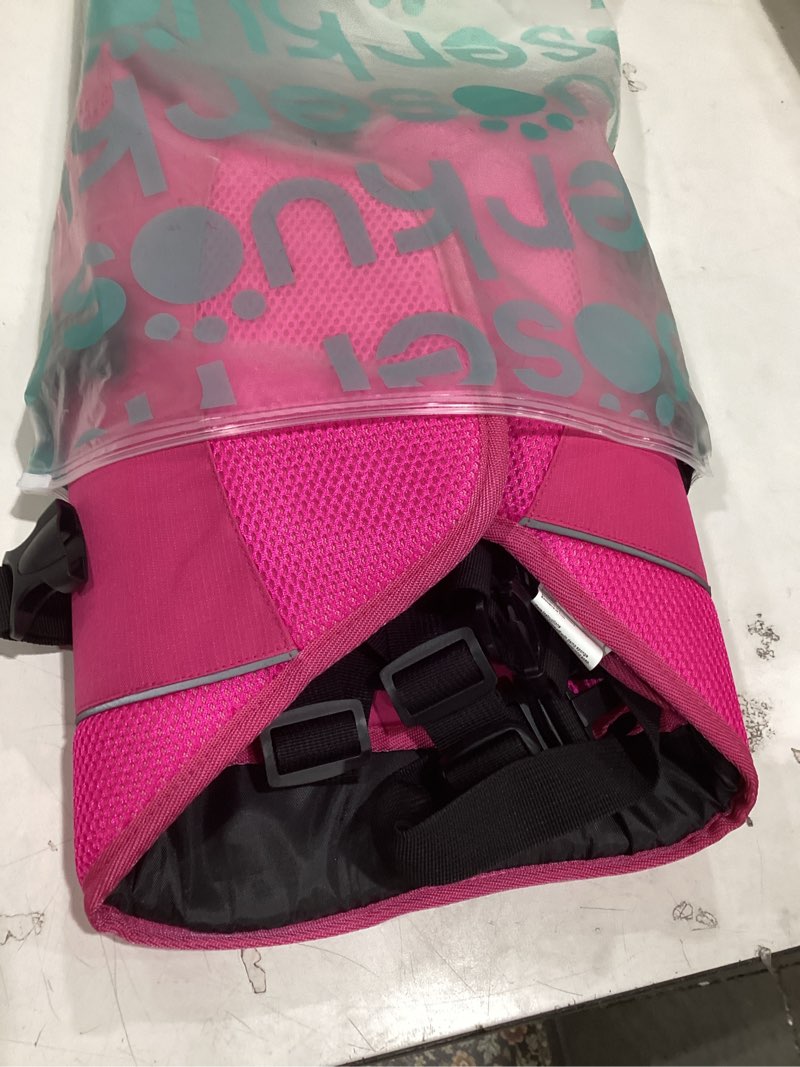 Condition photo showing Good Condition for kuoser xxl dog life jacket, high flotation large dog water vest for swimming boating, reflective doggie swimming vest pet life preserver with rescue handle, rose xxl xxl (chest girth:30.7-38.5'') rose