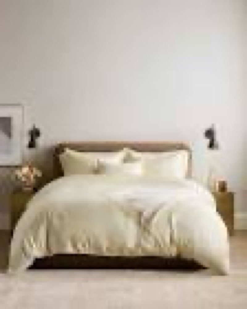quince bamboo duvet cover sheet set 3 piece king silky ivory