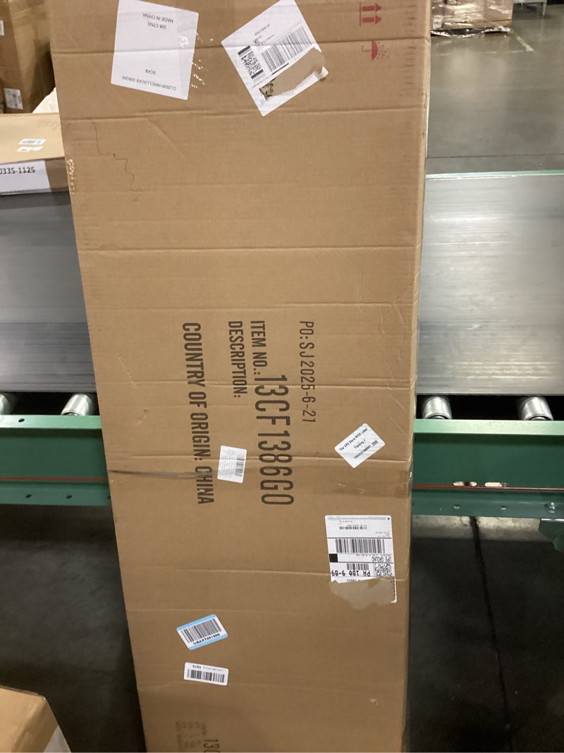 Condition photo showing New/Like New for metal free standing adjustable display stand scroll easel with chain support, white easel stand for sign, wedding, picture frame. (no installation required) scroll-white