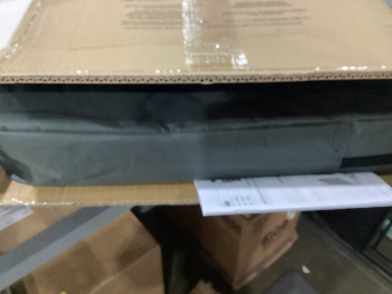 Condition photo showing New/Like New for Amazon Basics 4-Doors Portable Soft-Sided Folding Travel Crate Kennel for cat, Dog, and Other Small Animals, Grey, M 30" x 21" x 21" Grey 30.0"L x 21.0"W x 21.0"H