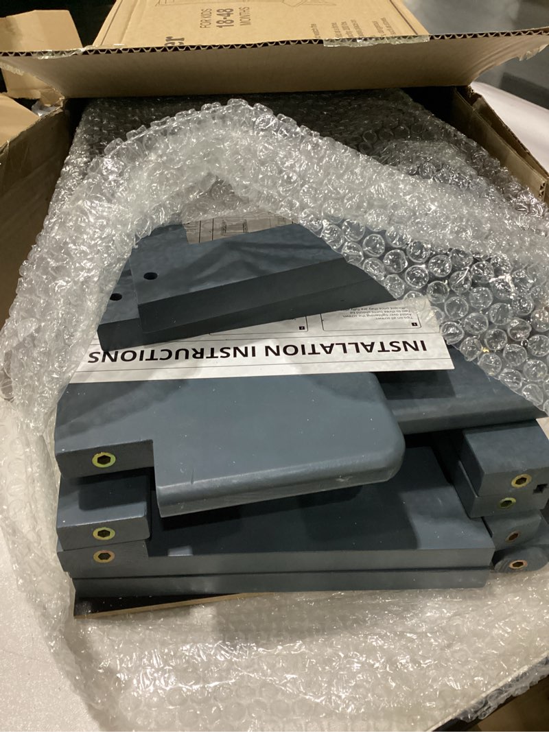 Condition photo showing New/Like New for Toddler Kitchen Tower Helper - Pine Wood - Gray/Blue - Montessori Learning Standing Tower for Kids 1-3 - CPC & FSC Certified - Supports 200 LBS