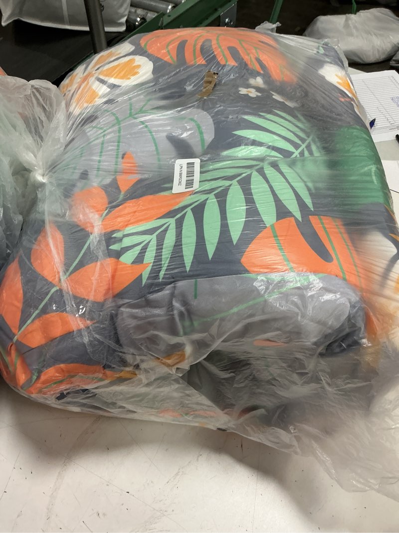 Condition photo showing Good Condition for thicken wicker chair cushions for indoor outdoor furniture tufted floral waterpoof high back rocking chair cushion replacement with ties 41.7"*20.8"*3.5" flower