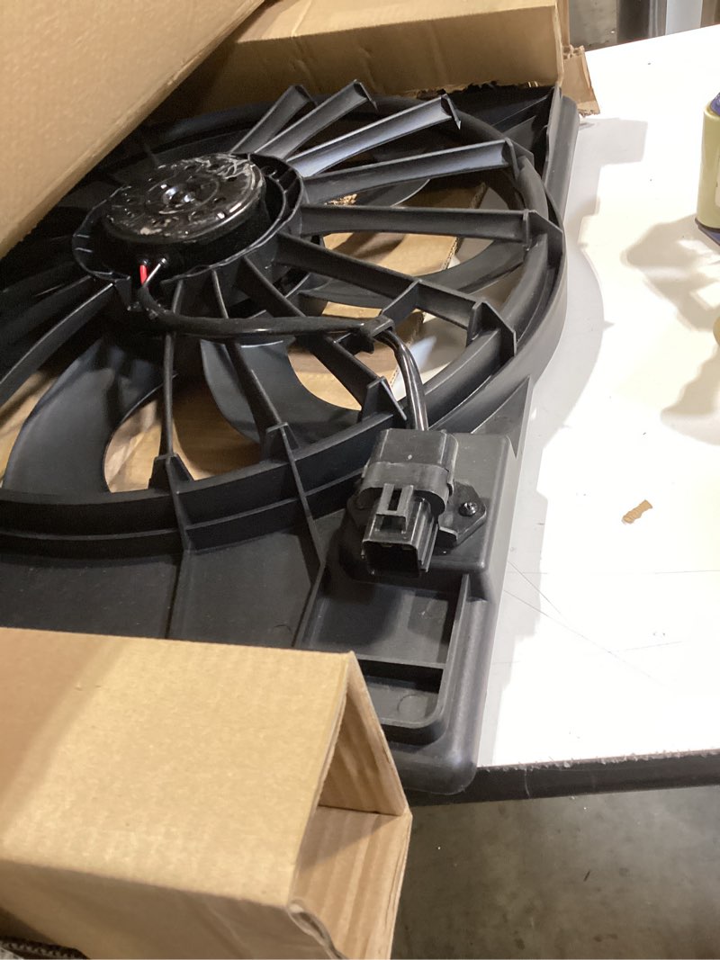 Condition photo showing Good Condition for a-premium engine radiator cooling fan assembly compatible with select dodge & chrysler models - charger 2009-2020, challenger 2009-2019, 300 2009-2019 - replace# cf13063