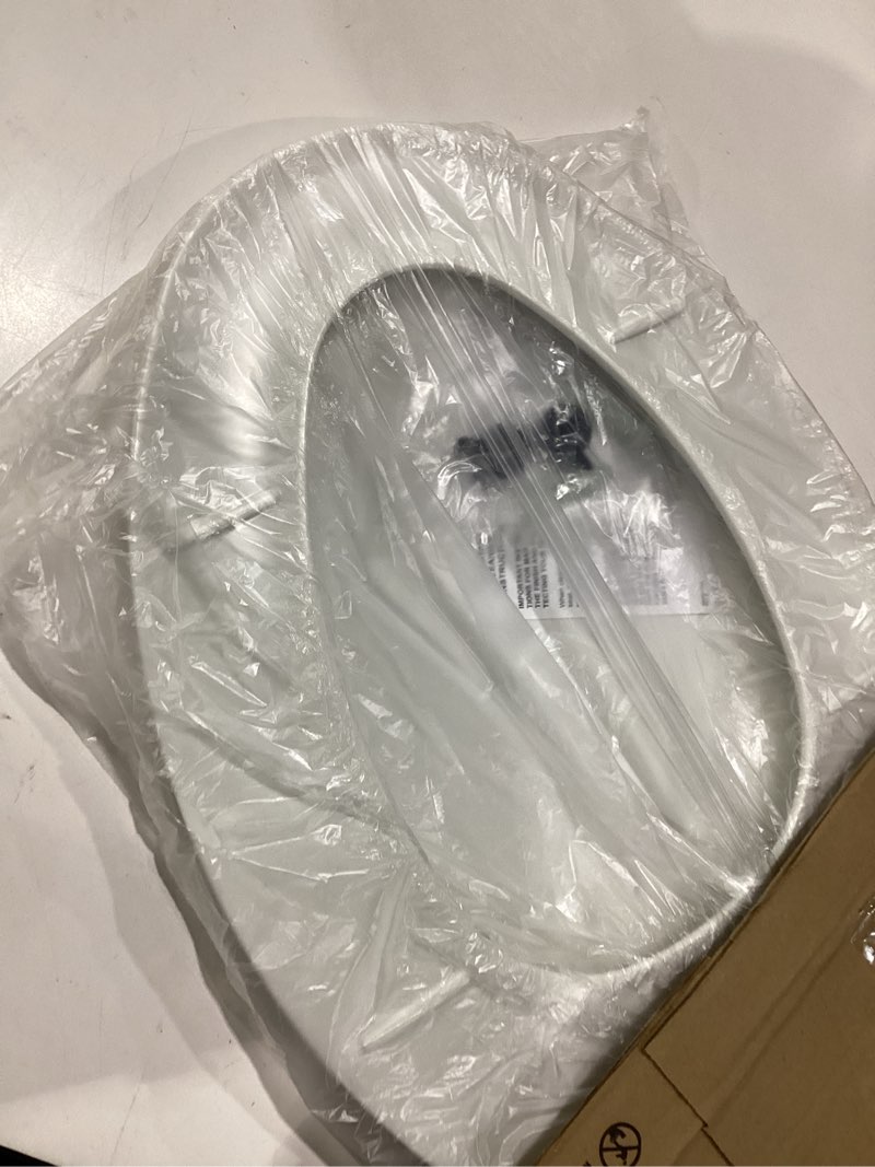 Condition photo showing As Is for bemis 170 durable plastic toilet seat, elongated, white