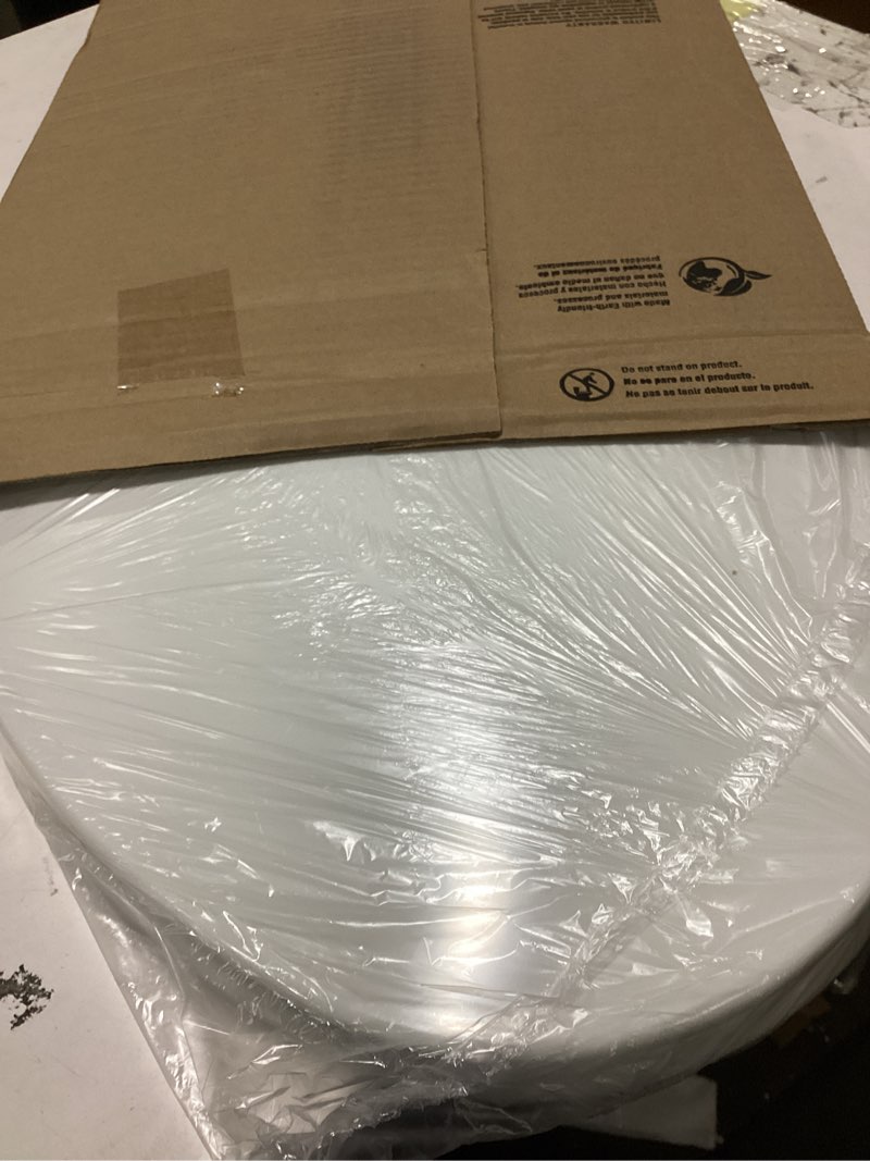 Condition photo showing As Is for bemis 170 durable plastic toilet seat, elongated, white