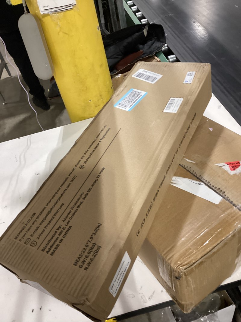 Condition photo showing New/Like New for BAYKA Floating Shelves for Wall, 22.5 inches Wall Mounted Rustic Wood Shelves for Bathroom, Bedroom, Living Room, Floating Shelves for Books/Storage/Decor (Black,Set of 3) A. Black - Universal Classic Style 22.5inches