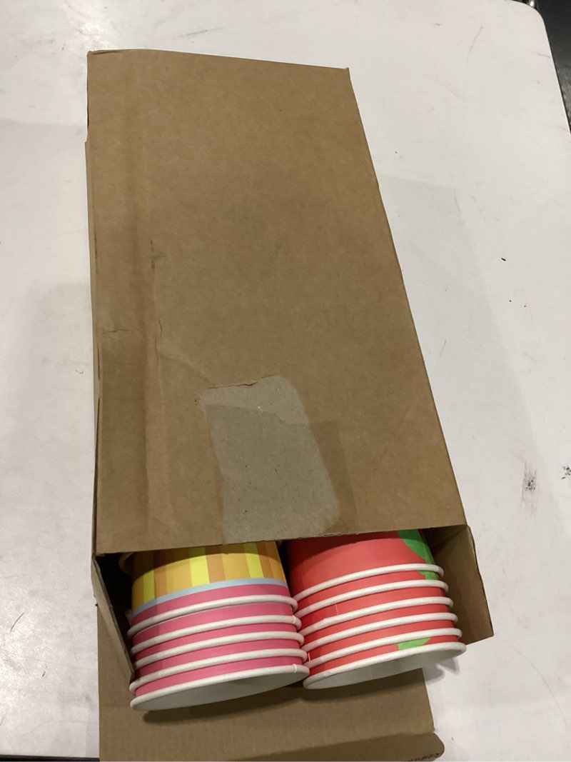 Condition photo showing Good Condition for pickmesh 80 pcs 9 oz back to school paper ice cream cups composition notebook red apple yellow pencil disposable dessert bowl first day of school soup bowls for snack frozen yogurt party supplies stationery