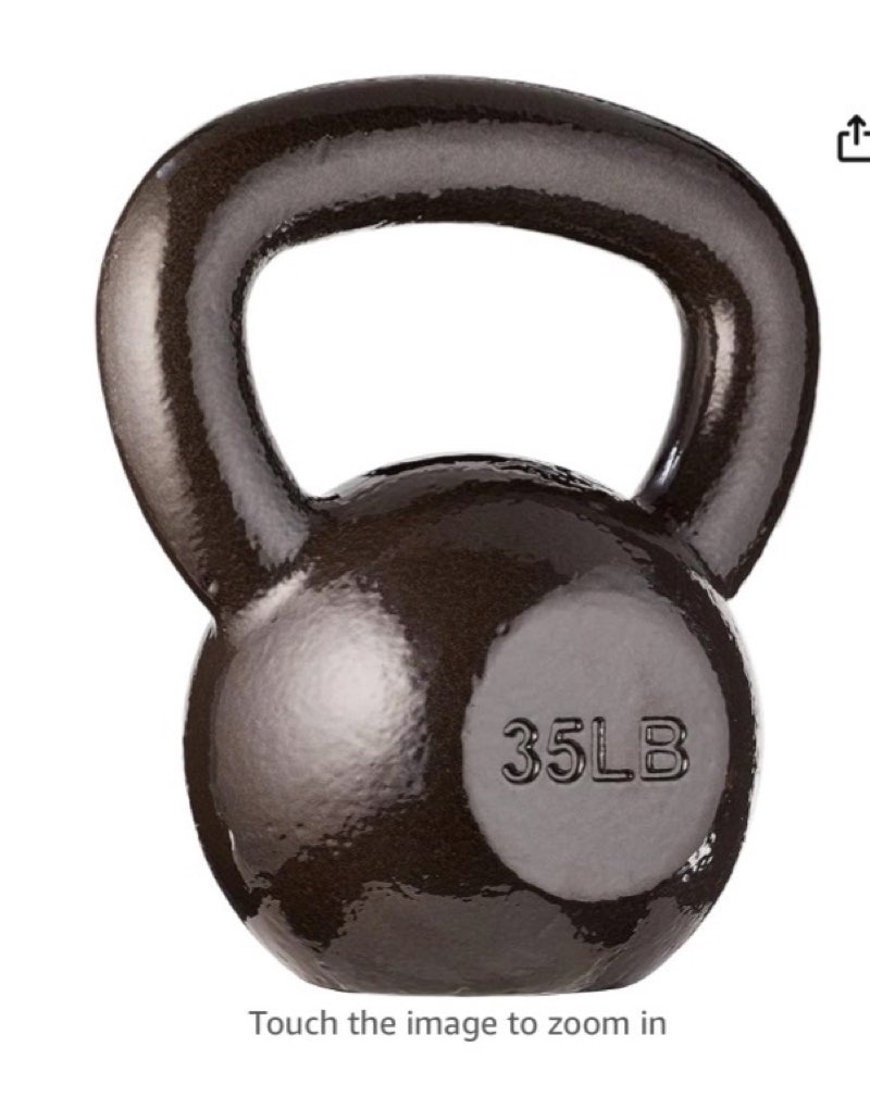 Amazon Basics Cast Iron Kettlebell