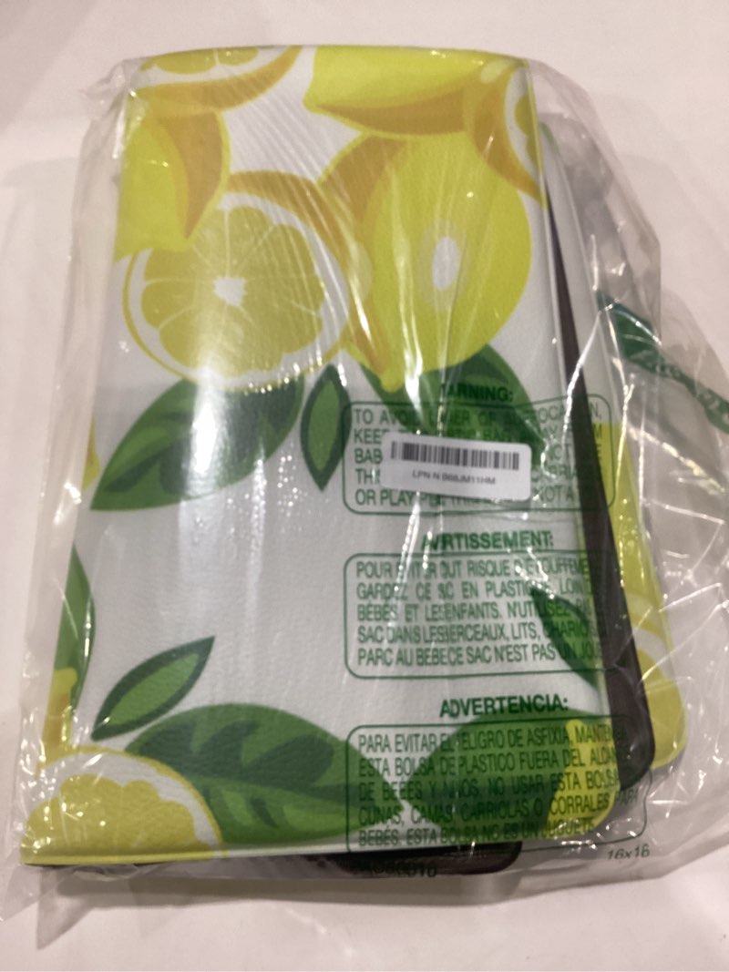 Condition photo showing Good Condition for lemon kitchen mats for floor anti fatigue mats for kitchen floor cushioned non skid washable memory foam kitchen rug and mats for bedroom office sink laundry lemon white 29"l x 17.3"w x 0.5"th