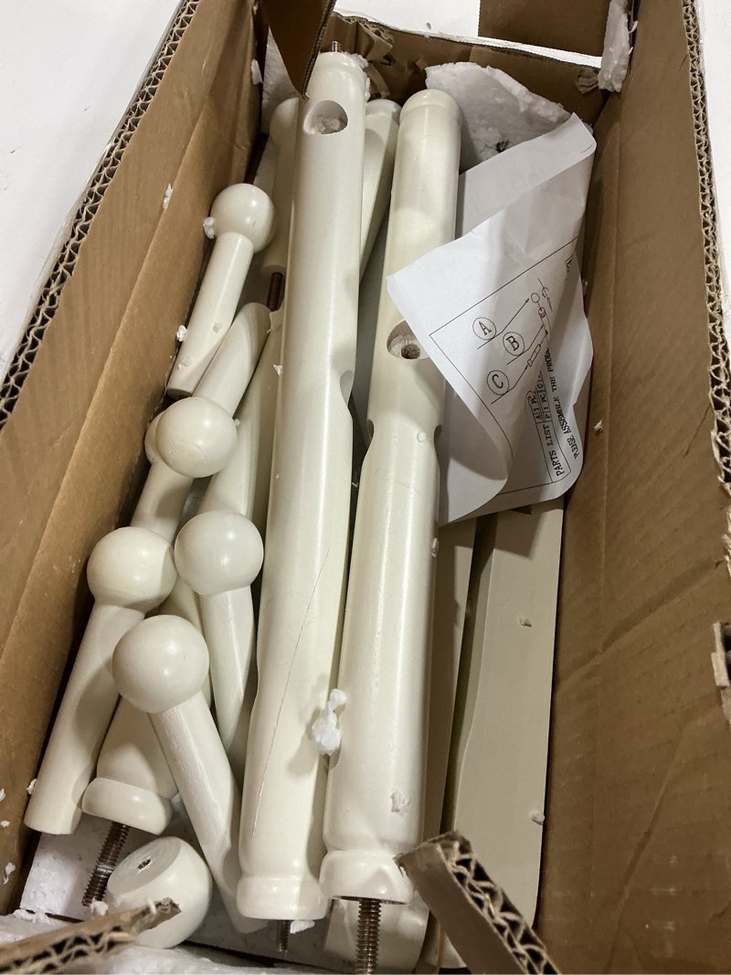 Condition photo showing As Is for Frenchi Home Furnishing Freestanding Kid's Coat Rack White Coat rack