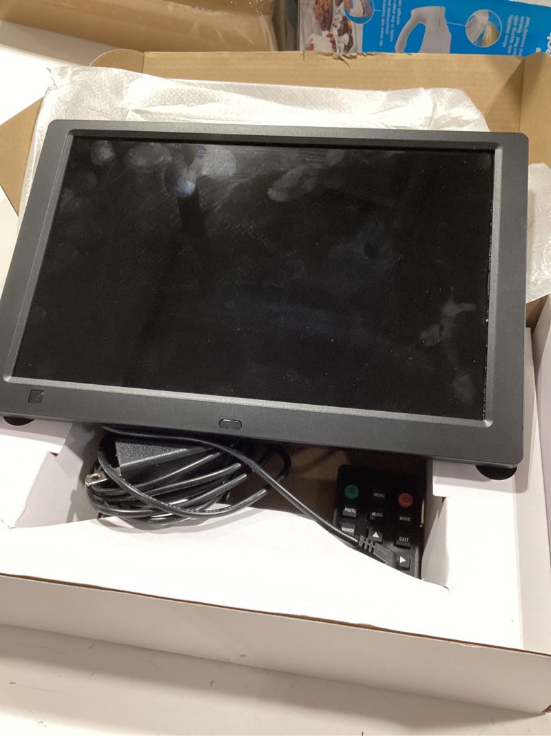 Condition photo showing Good Condition for 10.1" digital picture frame, 1080p ips digital photo frame, no wifi/app needed, plug & play sd card & usb, remote & motion sensor, photos/videos/music, free 32gb usb