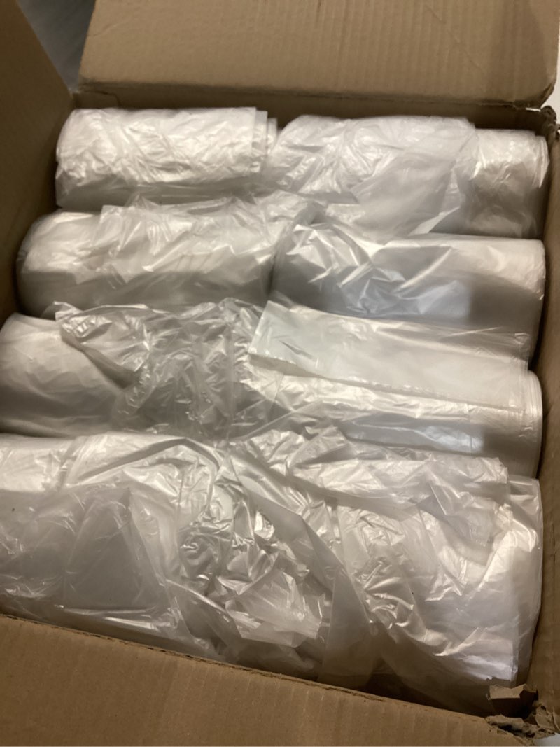 Condition photo showing New/Like New for reli. supervalue 13 gallon trash bags | 1000 count bulk | tall kitchen | can liners | clear multi-use garbage bags