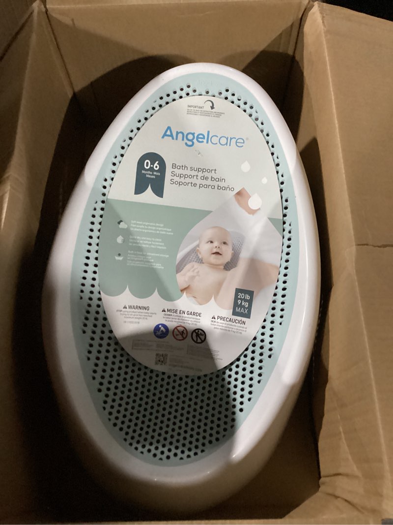 Condition photo showing New/Like New for Angelcare Baby Bath Support (Aqua) | Ideal for Babies Less Than 6 Months Old Bath Support Blue