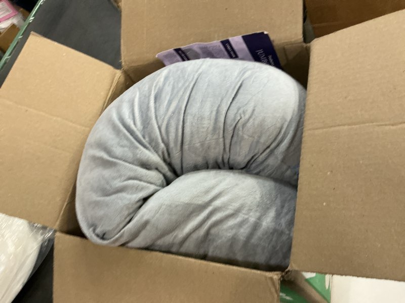 Condition photo showing As Is for Momcozy Pregnancy Pillows for Sleeping, U Shaped Full Body Maternity Pillow with Removable Cover - Support for Back, Legs, Belly, HIPS for Pregnant Women, 57 Inch Pregnancy Pillow for Women, Grey