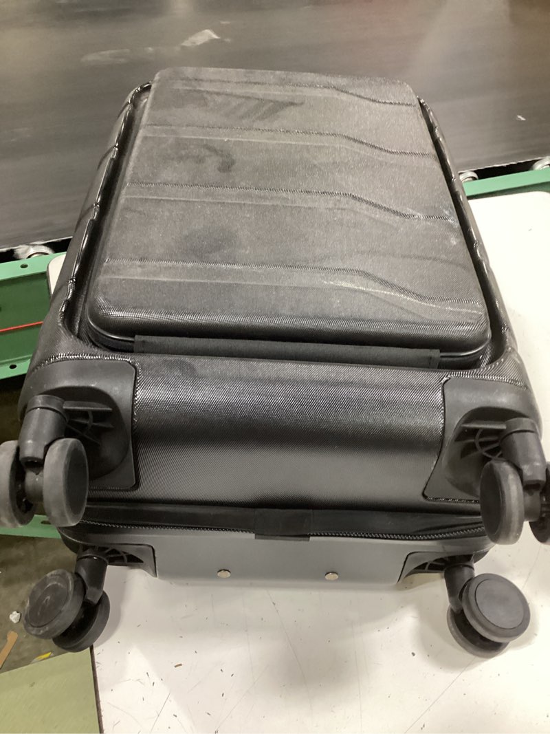 Condition photo showing As Is for carry-on suitcase black small 3-5 days 