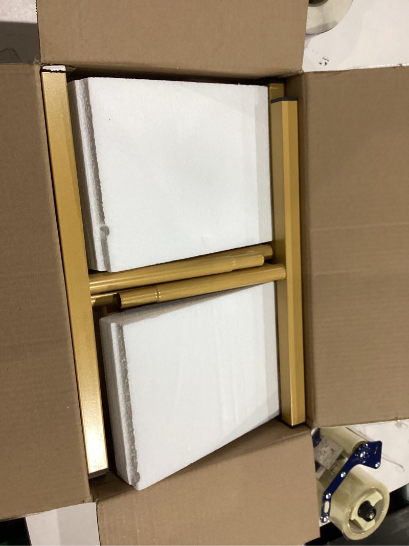 Condition photo showing Good Condition for Pureegg Metal Arch Backdrop Stand Set - Set of 2 (7.2ft/6.0ft), Gold Wedding Stand with Stable Base, Elegant Backdrop Cover for Party, Birthday, Baby Shower, Graduation, Easy to Assemble 7.2FT, 6.0FT