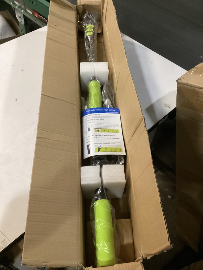 Condition photo showing New/Like New for 20FT Light Bulb Changer for High Ceilings with 4-12FT Telescopic Extension Pole 2 Plastic Baskets and Suction Cup for Recessed Lights, Light Bulb Removal Tool