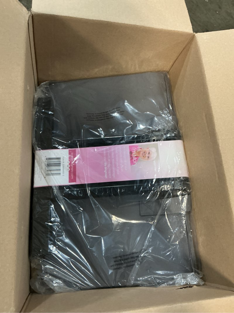 Condition photo showing Good Condition for Everything Mary XXL Rolling Sewing Machine Case – Grey Quilted Craft Bag with 4 Wheels – Spacious Storage Organizer with Pockets for Sewing & Craft Supplies