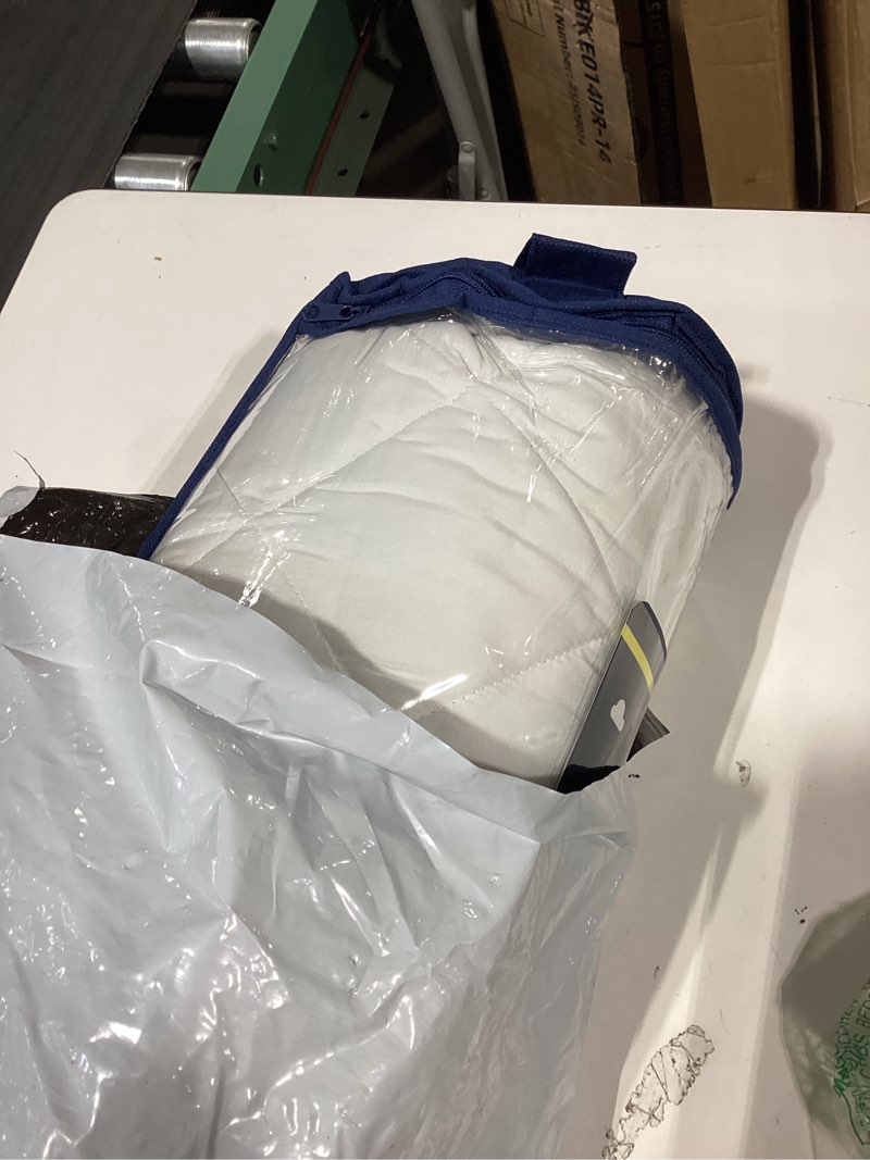 Condition photo showing New/Like New for serta simply clean triple action mattress pad, waterproof mattress pad, ultra soft and stain-resistant mattress pad, machine washable, twin, white