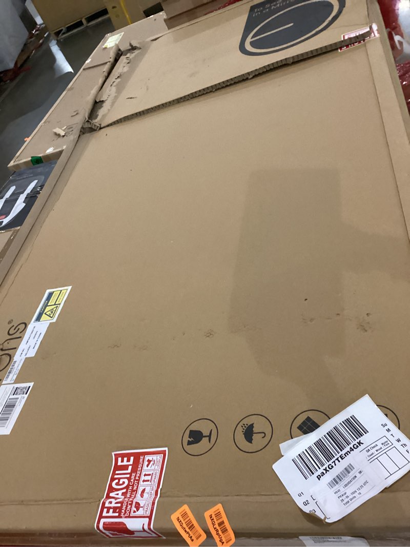 Condition photo showing Good Condition for mirrorons large vanity mirror 72" x 36", bathroom vanity mirror with frameless polished edge, hangs horizontally or vertically. upgraded shatterproof bathroom mirrors for wall. 72"l x 36"w