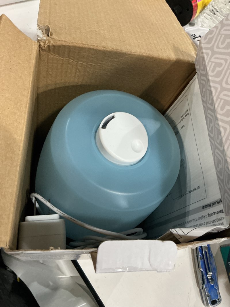 Condition photo showing As Is for safety 1st everyday compact cool mist humidifier, blue