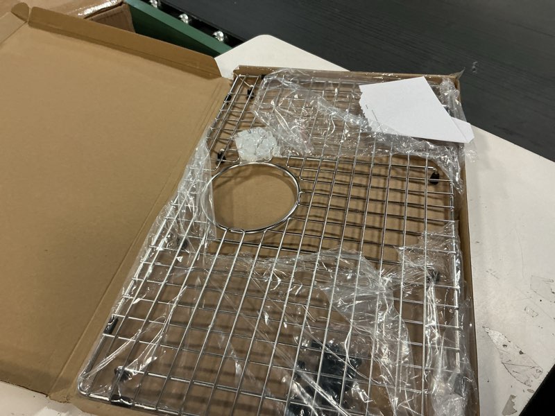 Condition photo showing Good Condition for Serene Valley Sink Bottom Grid 23" X 14-1/2", Rear Drain with Corner Radius 3/8", Sink Protector SVH2315R