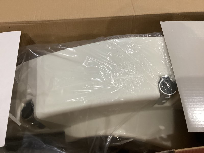 Condition photo showing New/Like New for medline 5  elongated raised toilet seat  with lock and removable padded arms