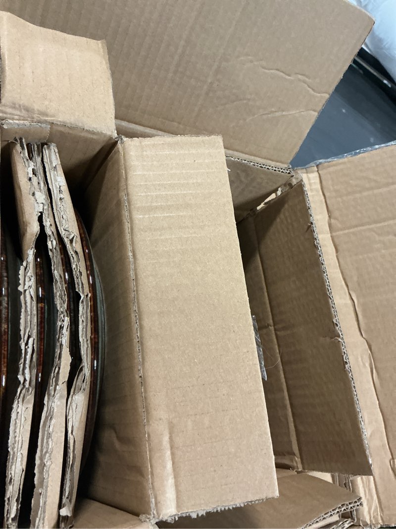 Condition photo showing New/Like New for Similar Gibson Elite Sunveil 16 Piece (Service for 4) Plates and Bowls Reactive Glaze Round Dishes Stoneware Ceramic Dinnerware Set -Taupe Sunveil Taupe Service for 4 (16pcs)